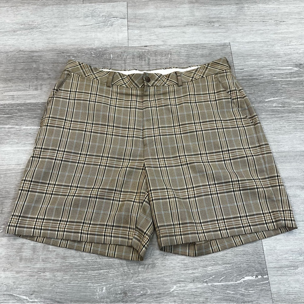 Alan Flusser Plaid Golf Shorts - Size 36